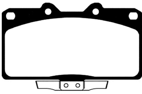 KAVO PARTS Комплект тормозных колодок, дисковый тормоз BP-5517